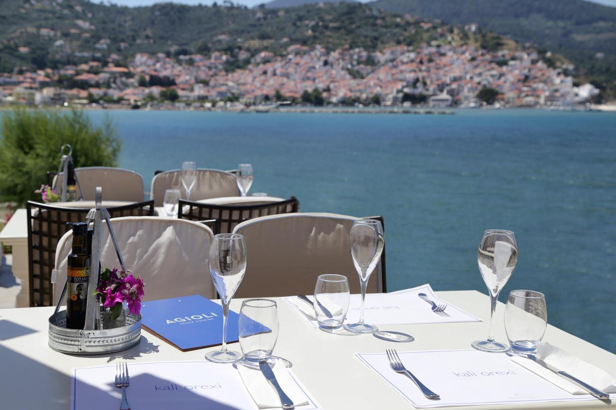 Skopelos Village Hotel Bagian luar foto