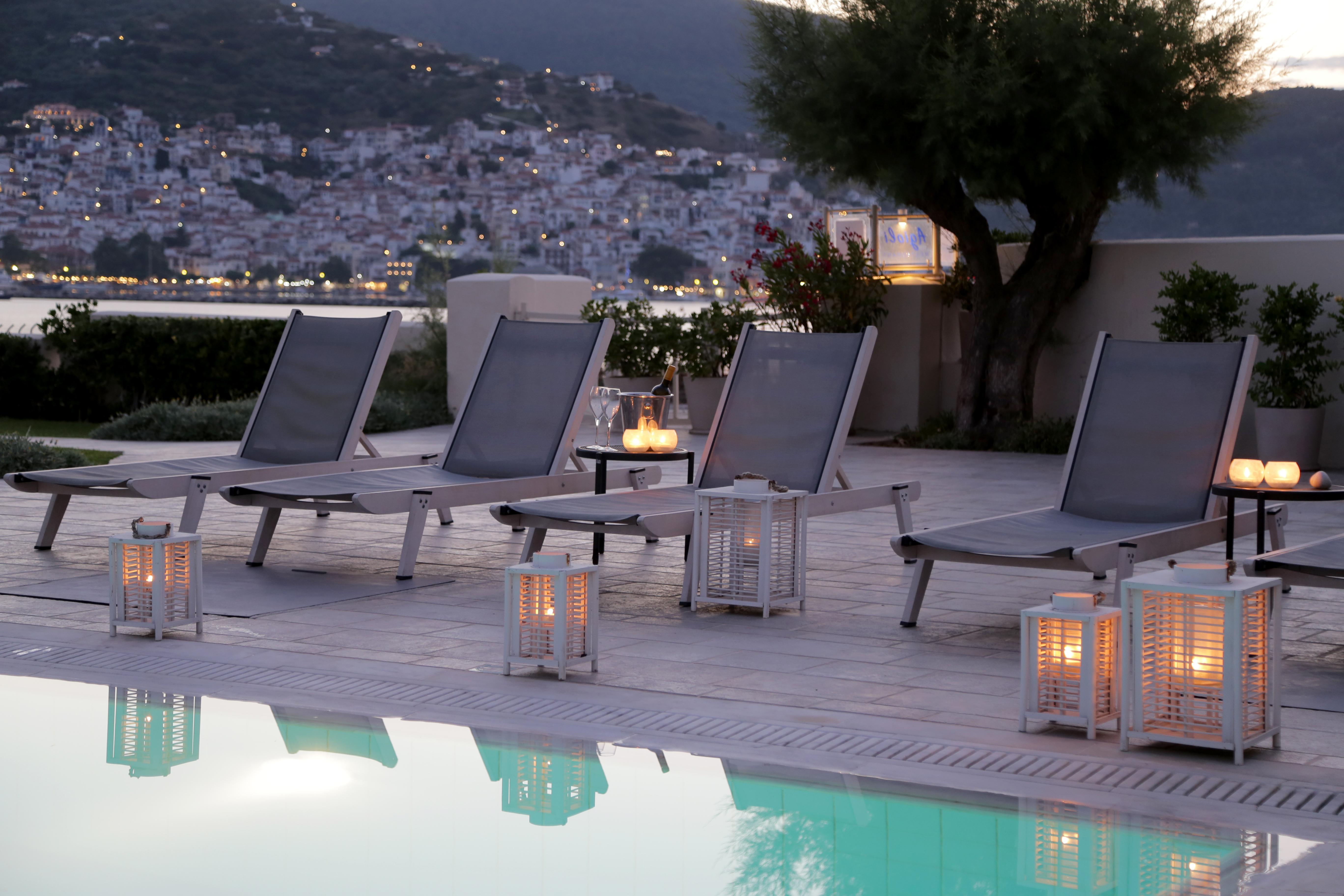 Skopelos Village Hotel Bagian luar foto