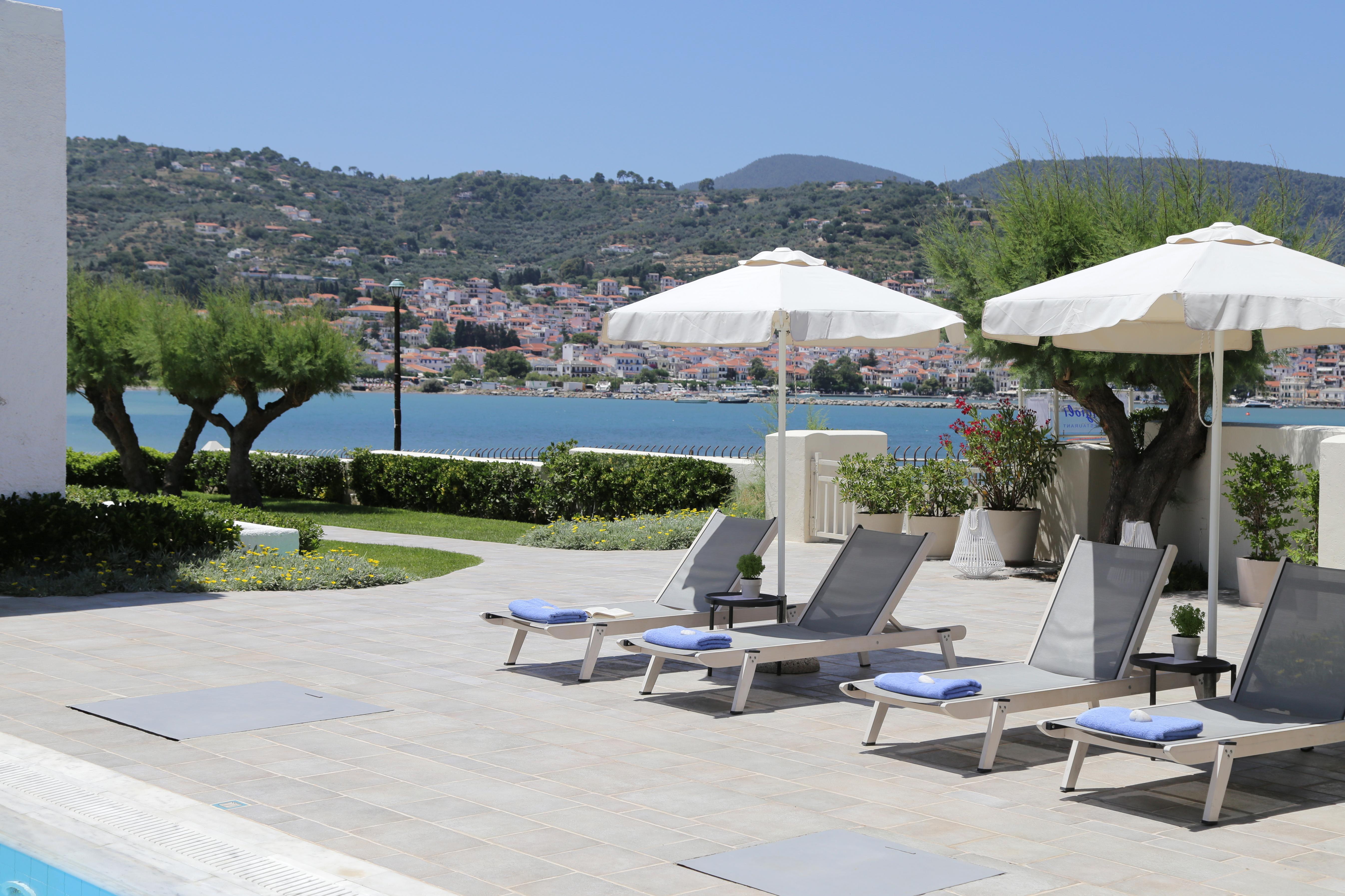 Skopelos Village Hotel Bagian luar foto