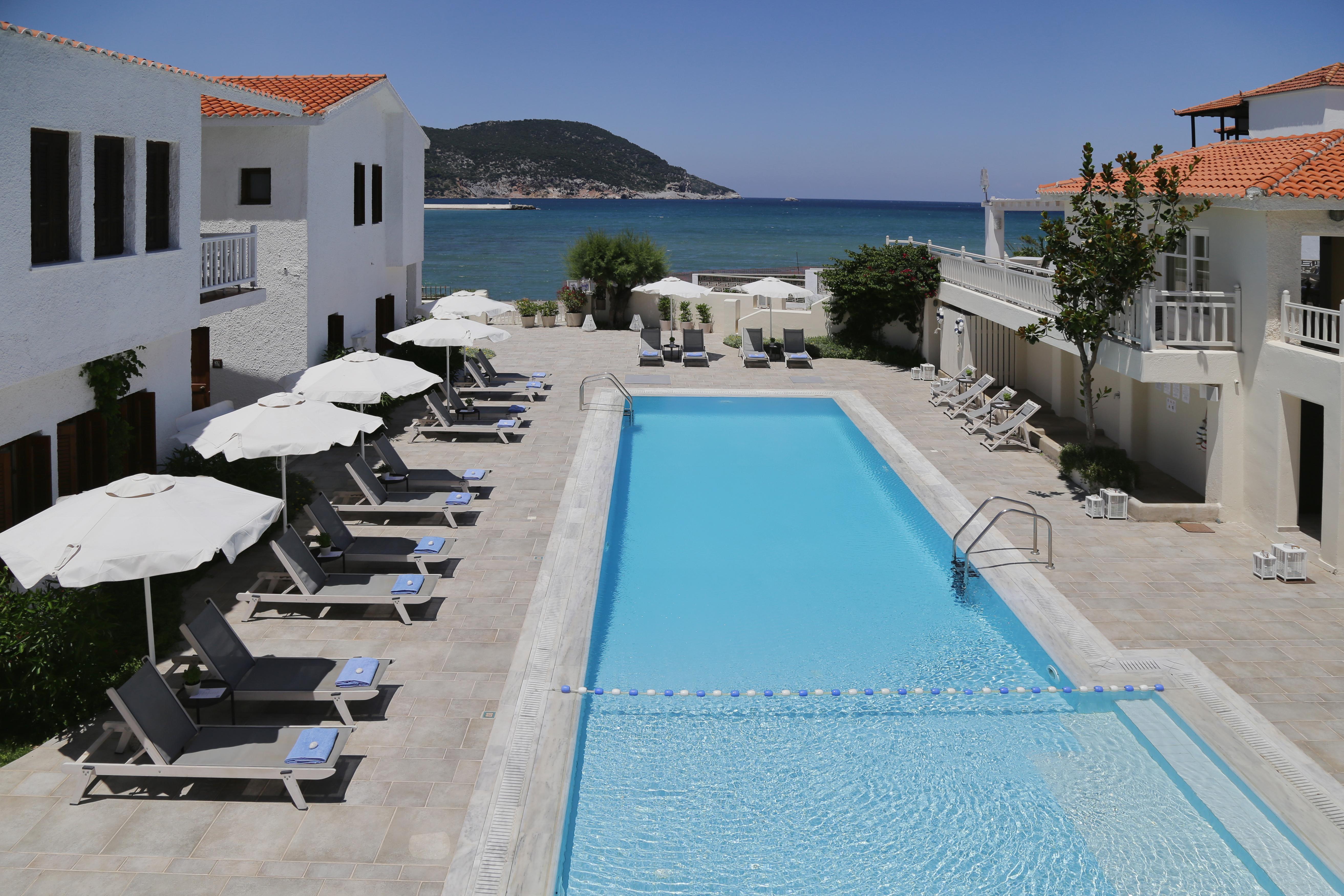Skopelos Village Hotel Bagian luar foto