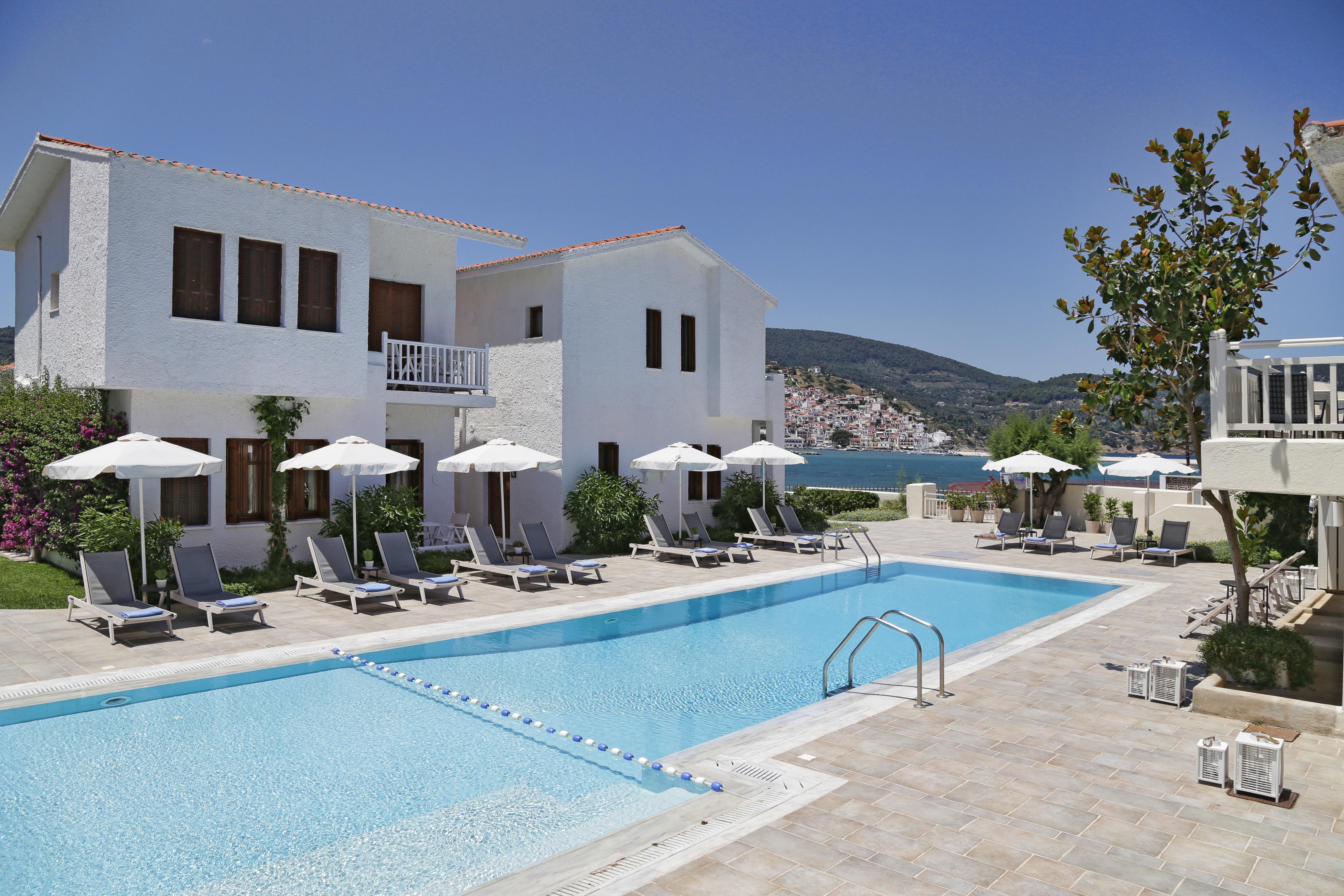 Skopelos Village Hotel Bagian luar foto